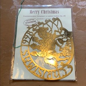 Biedermann vintage brass Christmas ornament